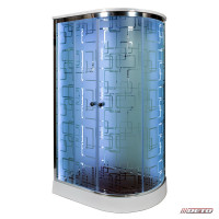 Душевая кабина Deto EM1511 L с LED-подсветкой и гидромассажем