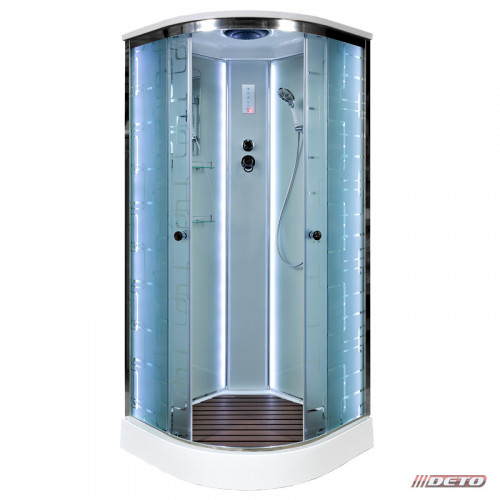 Душевая кабина Deto EM1580 с LED-подсветкой