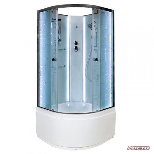 Душевая кабина Deto EM4590 N без крыши, с LED-подсветкой
