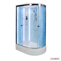 Душевая кабина Deto EM2712 L с LED-подсветкой и гидромассажем