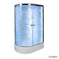 Душевая кабина Deto EM2712 R с LED-подсветкой и гидромассажем