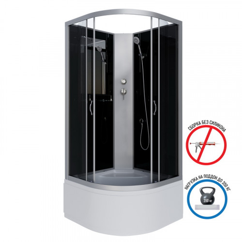 Душевая кабина Niagara NG-2507-14BK без крыши