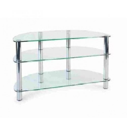 Стойка для TV MD 402 Slim/серебр/прозр