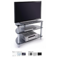 Стойка для TV MD 404 Slim/серебр/прозр