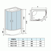 Душевая кабина WeltWasser Halle 1202 R